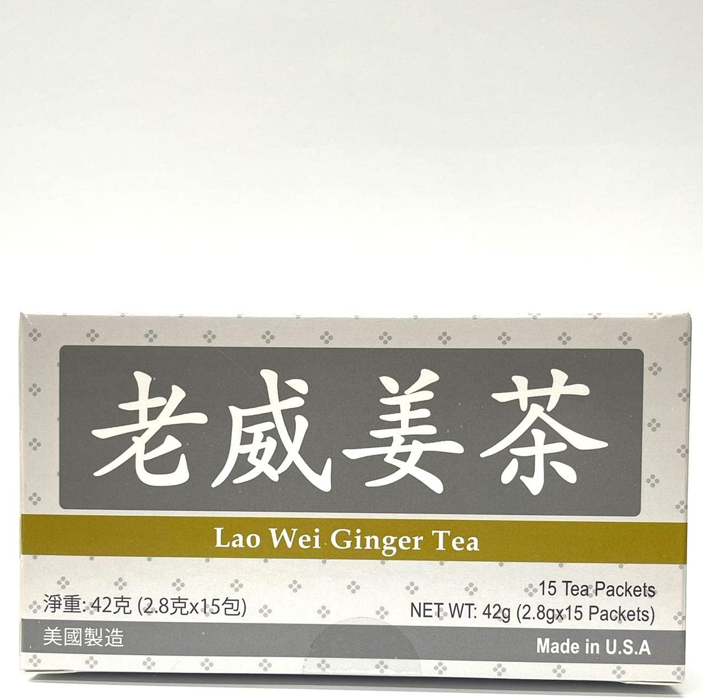 Ginger Tea Herbal supplement Assistances for Control Inflammation " Reduce Nausea, Increase Energy & Antioxidant Level 15 Bags made in USA