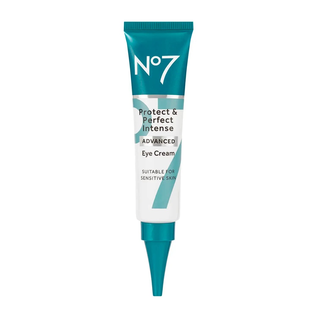 No7 Protect & Perfect Eye Cream - Intense Advanced Under Eye Cream For Dark Circles - Beriket med Hydrating Hyaluronsyre og Nourishing Shea Butter å gjenopplive trette øyer (0,5 Fl Oz)