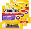Dramamine Po celý deň Menej Drowsy, Motion Disease Relief, 8 Počet, 3 Balenie