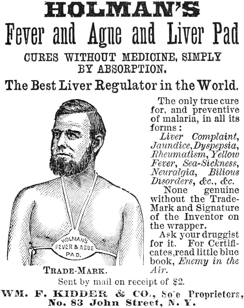 Liver Pad Advertisement Namerican Patent Medicine Advertisement 1876 For HolmanS Fever And Ague Liver Pad Poster Print by (18 x 24)