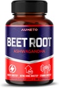Capsules de racines de betteraves avec Ashwagandha – Énergie de soutien, Endurance et Performance – 90 Compte (paquet de 1)