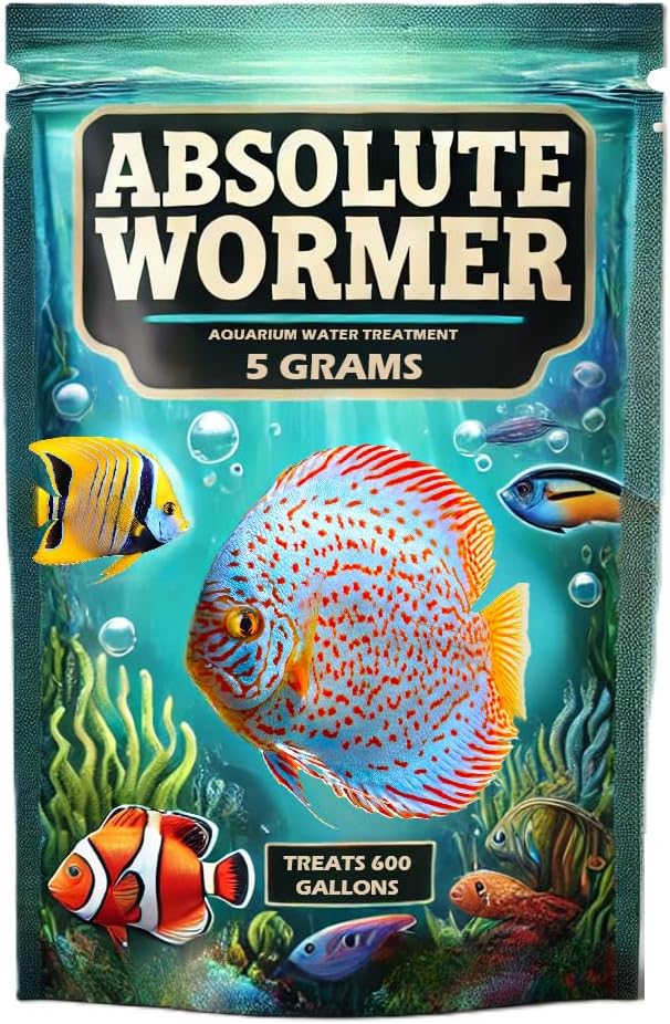 Água doce e Saltwater Fish Powder Medicação. com parasitas e Flukes. (5G - Trata 600 GALLONS)