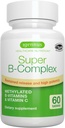 Igennus Super B-Complex Metilada B Vitaminas, All Day Nutrient Delivery, Clean Label, Suplemento MTHFR con Metilfolate & B12 Methylcobalamin, Vegan, Lab Verificado, 60 Tablets Pequenos