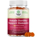 Fertility Gummies for Women Trying to Conceive - Yummy Gummy Fertility Supplement for Women with Myo-Inositol Folic Acid & Vitex Chasteberry - Vegan Non-GMO & Gluten Free - Juicy Peach - 60 Count