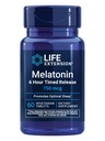 Life Extension Melatonin 6 Hour Timed Release, 750 mcg, Extended-Release Formula for Gentle Sleep Support, Healthy circadian Rhythms, Cellular Defense, Gluten-Free, Non-GMO, Vegetarian, 60 Tablets