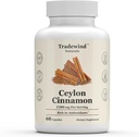 Ceylon Scorțișoară 1200mg - Ceylon Scorțișoară pură - Vegan - Non-GMO - Suport Inimă și sănătate cognitivă - Bogat în antioxidanți - 60 Capsule vegetale - Made in the USA