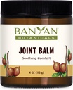 Banyan Botanicals Joint Balm - Balm orgánico para conxuntos con Boswellia e Guggulu - para apoiar conxuntos cómodos e saúde conxunta global - 4 oz - Non-GMO Sustainably Sourced Petroleum Free