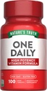 Nature’s Truth One Daily Multivitamin | 100 мини-таблеток | для мужчин и женщин | Без ГМО и глютена