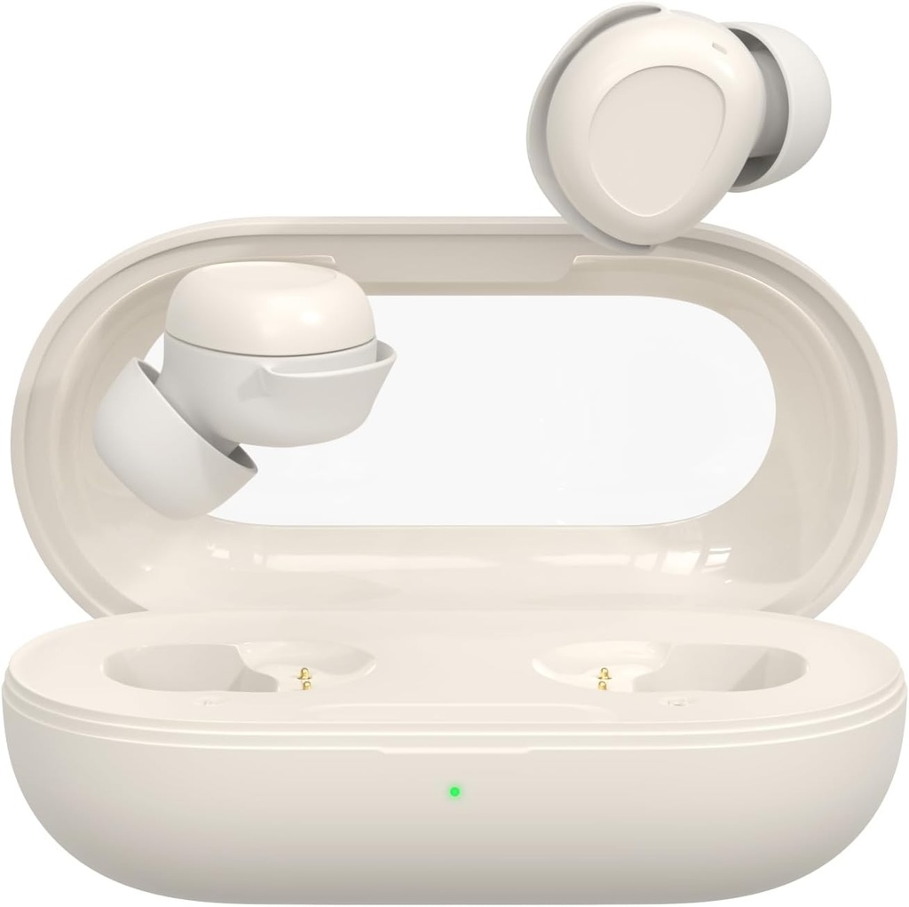 Side Yataq üçün Wireless Silikon Earbuds, Ultra-Thin Bluetooth 5.4 uşaqlar, Rahat asanlıqlı uşaqlar (White)