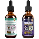 Active Adrenal + NoctuRest - Supports Adrenal Health + Sleep- Liquid Delivery for Better Absorption - Rhodiola, Hops, Holy Basil, Melatonin, Ashwagandha & More!