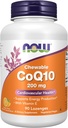 JETZT Nahrungsergänzungsmittel, CoQ10 200 mg, Pharmazeutische Sorte, All-Trans-Form hergestellt durch Fermentation, 90 Lozenges