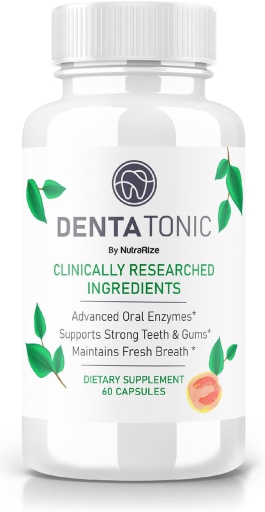 Denta Tonic Teeth and Gum Support, Denta Tonic Pills per trasformare la vostra routine di cura orale con naturale supporto sanitario dentale, DentaTonic Tablets Advanced Oral Formula (60 capsule)
