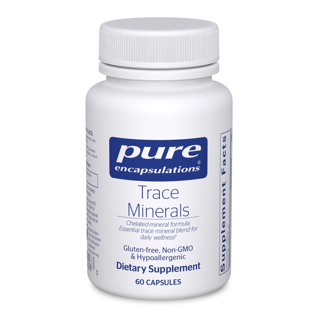 Pure Encapsulations Trace Minerals - Multimineral Supplement - Mineral Supplement - Supports Metabolism & Cellular Function* - Gluten Free & Vegan - 60 Capsules