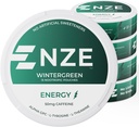 NZE Caffeine Nootropic Puches (Wintergrees) - năng lượng Puches 50mg Caffeine, Alpha GPC, L-Tyrosine & L-Theanine với không đường hay nhân tạo - 15 puches per Can - 5 Pack