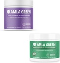 Amla Powder & Green Tea Superfood 补充品,抗氧化剂支持,用长莓(90架)和印度鹅莓(30架)制成,有机,维冈