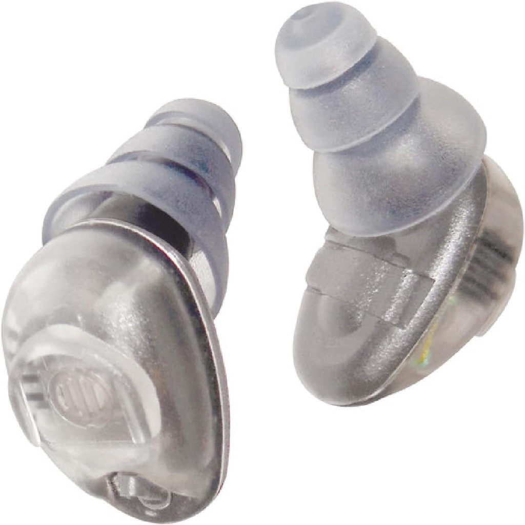 Etymotic MusicPro - Active Hearing Protection이있는 고휘도 전자 음악 Earplugs - Universal Fit을위한 다중 이어팁을 포함합니다.