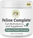 Thewistic Pet Organics Feline Complete - 8 Oz - Multivitamīnu un probiotikas pulveris kaķiem - Dabīgs Kaķu pārtika un gremošanas atbalsts