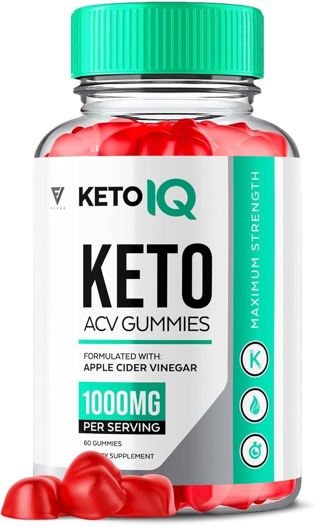 Keto IQ ACV Gummies, Keto IQ Keto ACV Gummies Advanced Weight Loss Vitaminas papildas vyrams, KetoIQ Keto IQ Gummy Apple Cider Vinacar Formulės 1000MG Keto + Folic Acid Beet Root (60 Gummies)