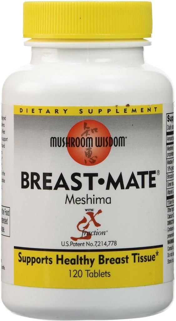 Mushroom Visdom Bröst-Mate Vegi-Tablets, 120 greve
