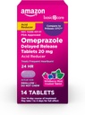 Perushoito Omepratsoli Viivästynyt vapautuminen Tabletit 20 mg, happojen reduktori, Wildberry Mint päällystetty tabletti, 14