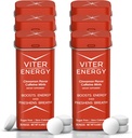 Viter Energy Caffeine Mints (120 шт.) - 40 мг кофеина, без сахара, веганский, витаминный комплекс B, энергетические добавки с кофеином (корица, 6 упаковок)