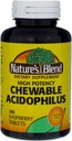 Blend Acidophilus Chewable Raspberry Flavor - 100 tabletas, Pack de 3