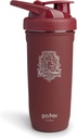 Smartshake Reforce Stainless Steel Harry Potter Gryffinor Shampy (900 ML / 30oz) KPCPOMS La Resistència Pecessian Shaker Amplla amb una suau Lid Lakmer, BPA Lliure & DE MHP