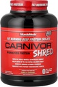 MuscleMeds Carnivor Shred Fat Burning Hidrolized Beef Proteine Izolat, 0 Lactoză, 0 Zahăr, 0 Fat, Halal Certified, Vanilla Caramel, 4 Pound, 56 Serviri