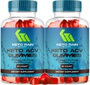 (2 Pack) Keto Rain Gummies - Keto Rain Advanced ACV Gummys, Keto Rain ACV Gummy 1050MG - All Natural Keto Rain Apple Cider Vinegar, KetoRain ACV Gummys, 120 Gummies for 2 Months