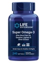 Life Extension Super Omega-3 EPA/DHA Fish Oil, Sesame Lignans & Olive Extract – Heart Health, Brain Health, Inflammation Health Support, Gluten-Free, Easy to Swallow, Non-GMO, 240 Softgels