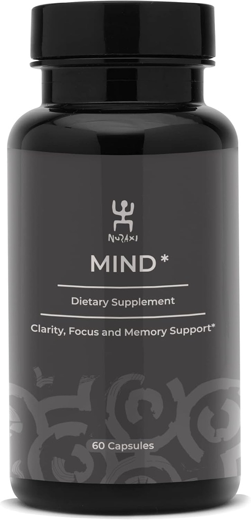 Nuraxi Mind | Brain Formula | Nutritional Supplement | Natural Food Ingredients | Brain Health Vitamins | Sardinian Long Life With Pure Supplements | Focus & Memory Boost - 60 ct