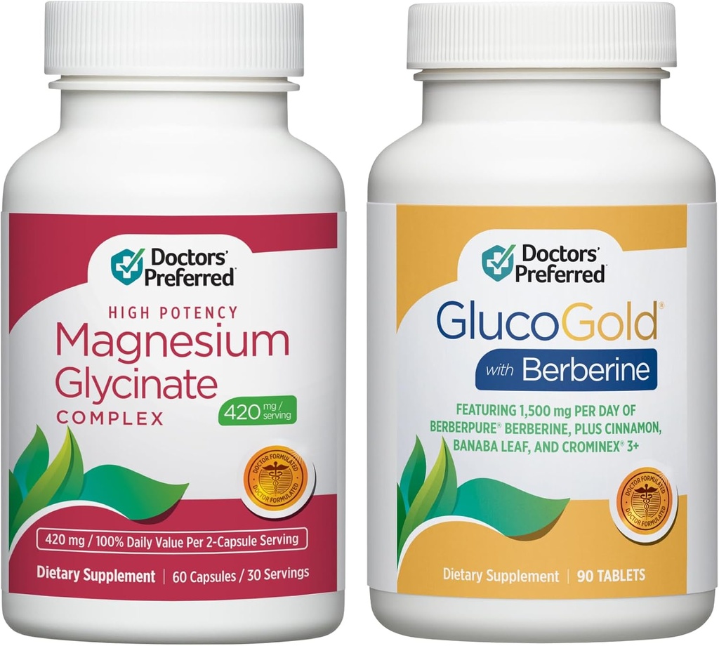 GlucoGold PPRED DOCTORS 'dengan Suplemen Glycinate Berberine dan Magnesium