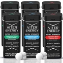 Viter Energy Extra Erő Koffeintartalmú menta 80 mg koffein, B Vitaminok, Sugar Free. (Variety, 20db, 6 csomag)
