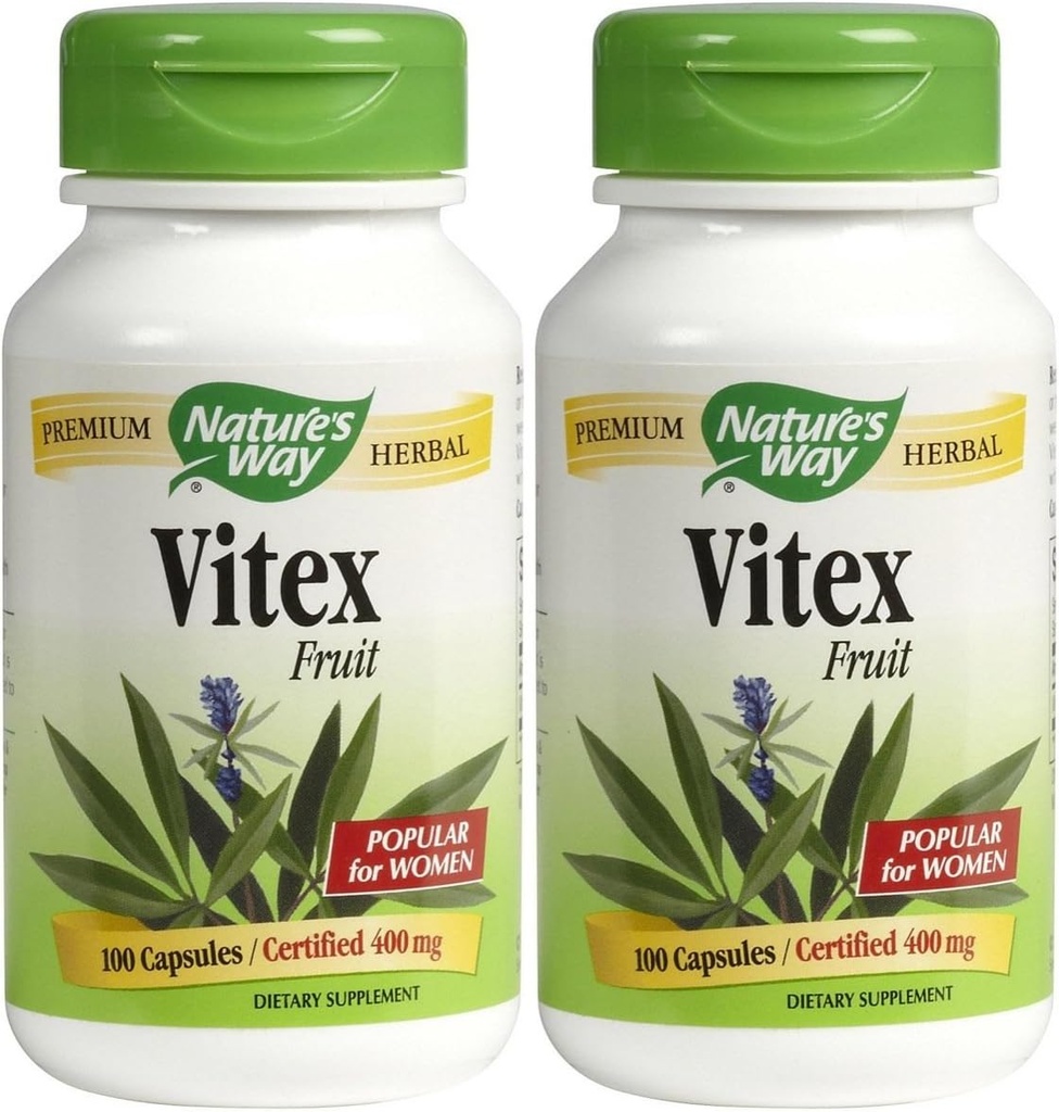 Přírodní cesta Vitex (Chaste Tree) Caps, 2 pk