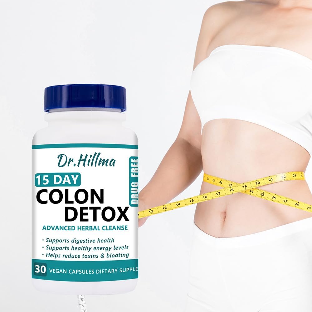 15 dagar Cleanse Gut och Colon Support 15 dagar Cleanse Gut Advanced Gut Cleanse Detox med Senna, Cascara Sagrada Psyllium Husk Natural Gut Cleanse Detox (30 kapslar)