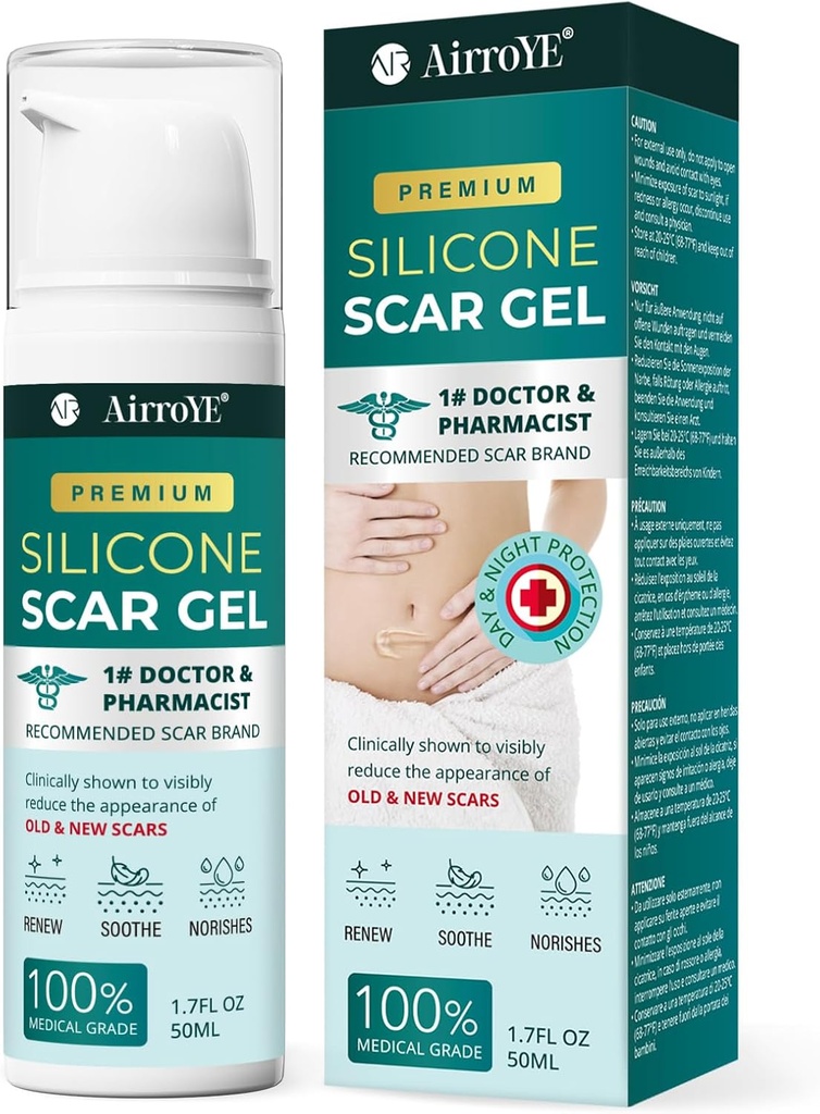 Silicone Scar Gel for Stretch Mark: 100% Scar Cream - Hapus New Old Skin Scar 50g