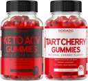 Keto ACV Gummies (90 Count) Soporte avanzado de Fórmula de perda de peso para unha dixestión saudable e metabolismo - Tart Cherry Gummies (90 Count) Nivel de ácido úrico con extracto de sementes de Celery - NON GMO & Made en Estados Unidos