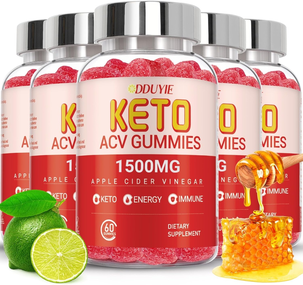 Keto ACV Gummies Extreme of 1500MG, Gummies, Apple Cider Vinegar Pomegranate Beet Juice Powder eta B12, Vegan eta Ez GMO, 300 Gummys