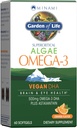 Giardino della vita Minami Algae Omega 3 Vegan DHA per la salute del cervello e dell'occhio - aroma d'arancia, 500mg Plant Based DHA Omega-3 Vegan Algae Oil Plus Astaxanthin, No Aftertaste, 60 Easy-to-Swallow Mini Softgels
