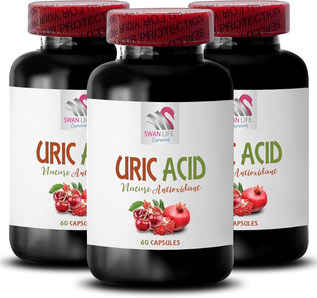 reduce uric acid quickly - URIC ACID - reduce uric acid naturally, cranberry pills for women, cranberry extract, cranberry supplement for men, pomegranate juice, pomegranate supplement 3Bot 180Cap