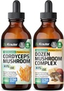 BIO KRAUTER Cordyceps Mushroom Tinktur 4 Fl. Oz. & Dozen Mushroom Tinktur 4 Fl. Oz.