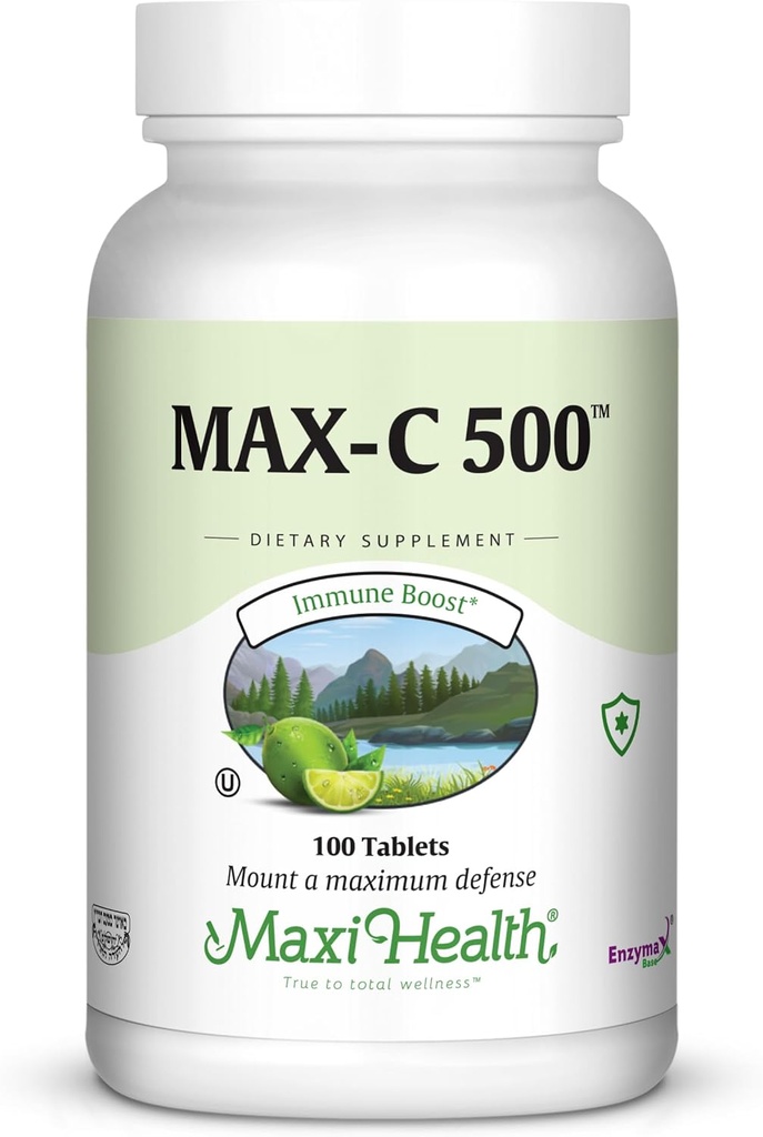 Maxi Health MAX C 500 mg - C - với chanh Bioflabonoids - 100 bảng