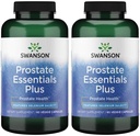Swanson Prostate Essentials Plus Herbal Supplement, 90 Veg Caps, 2 Pack | For Men over 40 Seeking Urinary and Prostate Health, a Blend of Zinc, Selenium, Saw Palmetto, and Lycopene