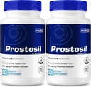 (2 ambalaj) Capsule Prostosil, Toate Formulele naturale pentru suport de sănătate prostată, Suplimentul maxim de rezistenţă Herbal pentru control şi sănătate generală, Prosto sil Vitamin Pills revizuire oficială (120 capsule)