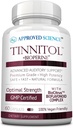 已核准的Science Tinnitol - Tinnitus支持补编 - Ease Ring in the Ears - 加快内耳健康 - 60 Capsules - 美国制造