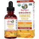 MARYRUTH'S Organics USDA Turmeric Gold Liquid Drops | Herbal Blend | Turmeric Curcumin | Black Pepper | Cassia Cinnamon Bark | Ginger Root | Immune Support | Non-GMO Project Verified | Vegan | 1oz