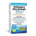 Natural Factors RxOmega-3 Ultra Strength - Brain & Heart Health Support - Eye Health Supplement with EPA & DHA - Supplement with Omega-3 Fatty Acids - 60 Softgels (30 Servings)