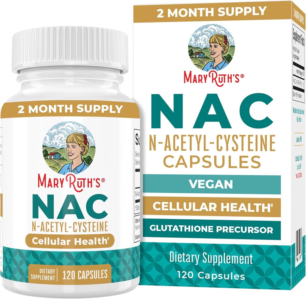 MaryRuth Organics NAC Supplement N-Acetil Cistein 