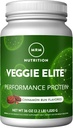 Veggie Nutrection Veggie Elite Performance Protein = 124; Cinnamon Bun Flavored 134; Plant berbasis Protein 124; Mudah untuk Digest 124; dengan BCAAs 124; Vegan + Gluten-Free 124; Clinically Teruji pada 124; enzim Digetical 124; 30