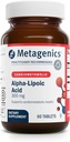 Metagenike Alfa- lipojska kislina 300 mg - Presnova in antioksidant podpora dopolnilo za tkiva, možgane in srce* - Ne-GMO, Gluten-free, Vegan, Soy-free - GMP Certified Facility - 60 tablet